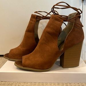 J. Adams Ankle Tie Booties